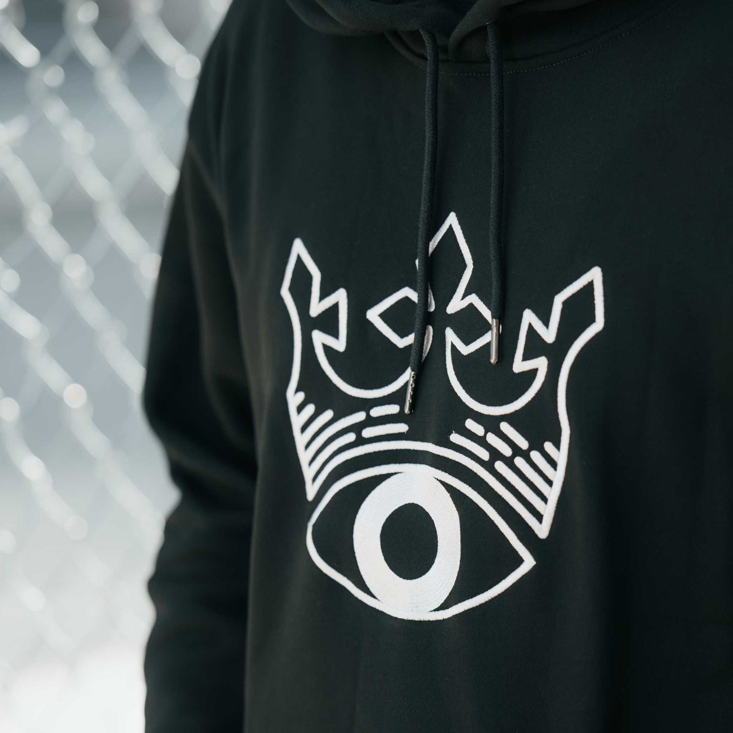 McQueen and the Violet Fog Crowned Eye Hoodie