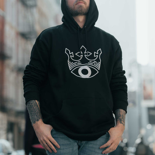 McQueen and the Violet Fog Crowned Eye Hoodie