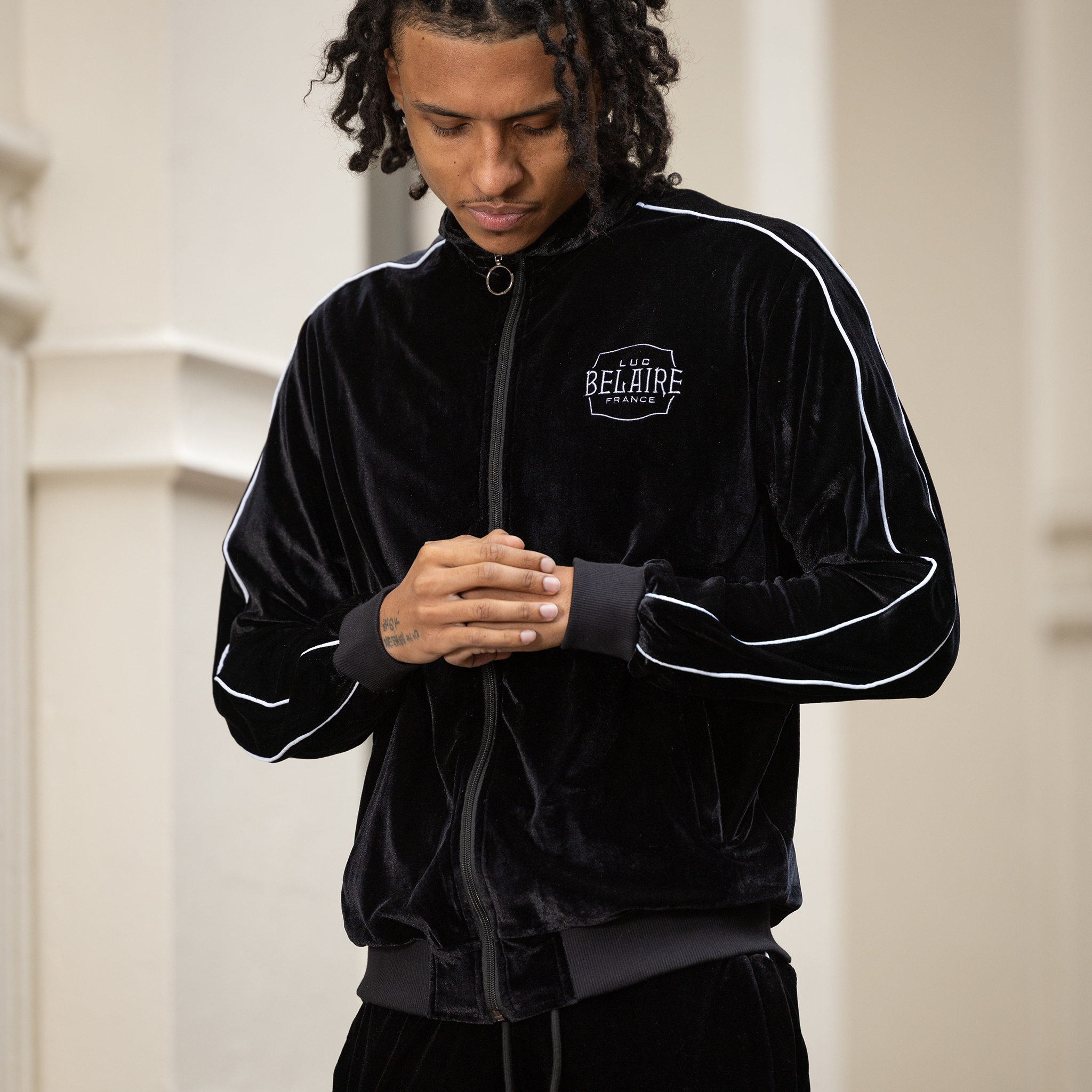 Luc Belaire Velour Suit Jacket – Sovereign Brands Apparel & Merch Luc Belaire Velour Suit Jacket – Sovereign Brands Apparel & Merch