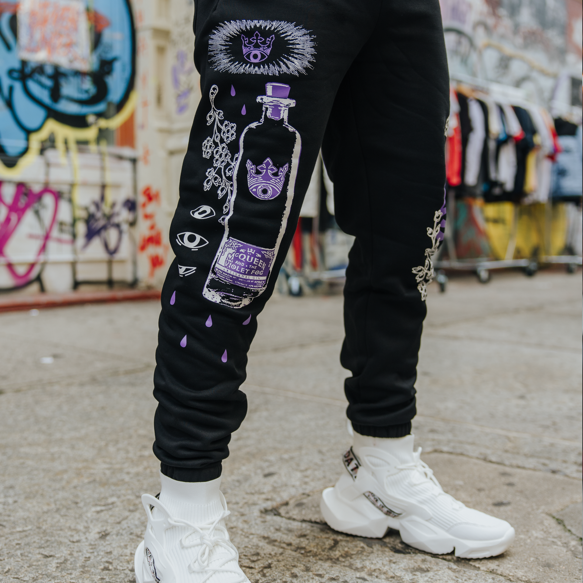 adidas gazelle silver green womens Wiz Khalifa x McQueen and the Violet Fog Sweatpants – Sovereign Brands  Apparel & Merch
